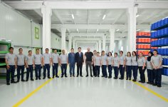 President Ilham Aliyev attends inauguration of work gloves manufacturing enterprise in Khankendi (PHOTO)
