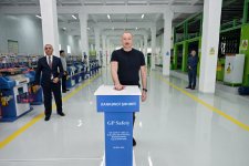 President Ilham Aliyev attends inauguration of work gloves manufacturing enterprise in Khankendi (PHOTO)