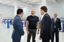 President Ilham Aliyev attends inauguration of work gloves manufacturing enterprise in Khankendi (PHOTO)