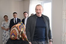 President Ilham Aliyev inspects progress of developments in Boyuk Galaderesi village of Shusha and meets with residents (PHOTO/VIDEO)