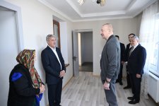 President Ilham Aliyev inspects progress of developments in Boyuk Galaderesi village of Shusha and meets with residents (PHOTO/VIDEO)