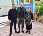 President Ilham Aliyev inspects progress of developments in Boyuk Galaderesi village of Shusha and meets with residents (PHOTO/VIDEO)