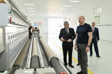 President Ilham Aliyev attends inauguration of "Garabagh Textile House" LLC in Khojaly (PHOTO)