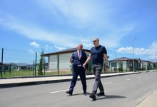 President Ilham Aliyev inspects private houses designated for servicemen in Khojaly (PHOTO)
