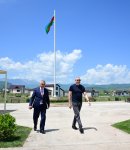 President Ilham Aliyev inspects private houses designated for servicemen in Khojaly (PHOTO)