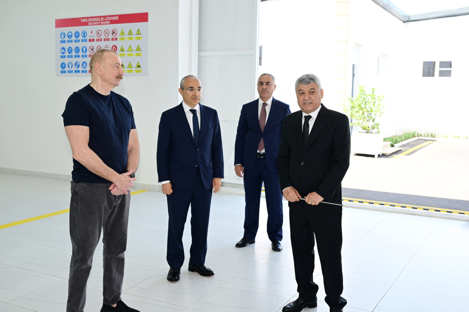 President Ilham Aliyev attends inauguration of "Garabagh Textile House" LLC in Khojaly (PHOTO)