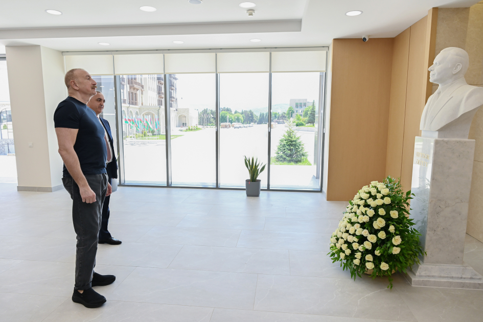 President Ilham Aliyev attends opening of Cultural Center following major overhaul in Khankendi (PHOTO)