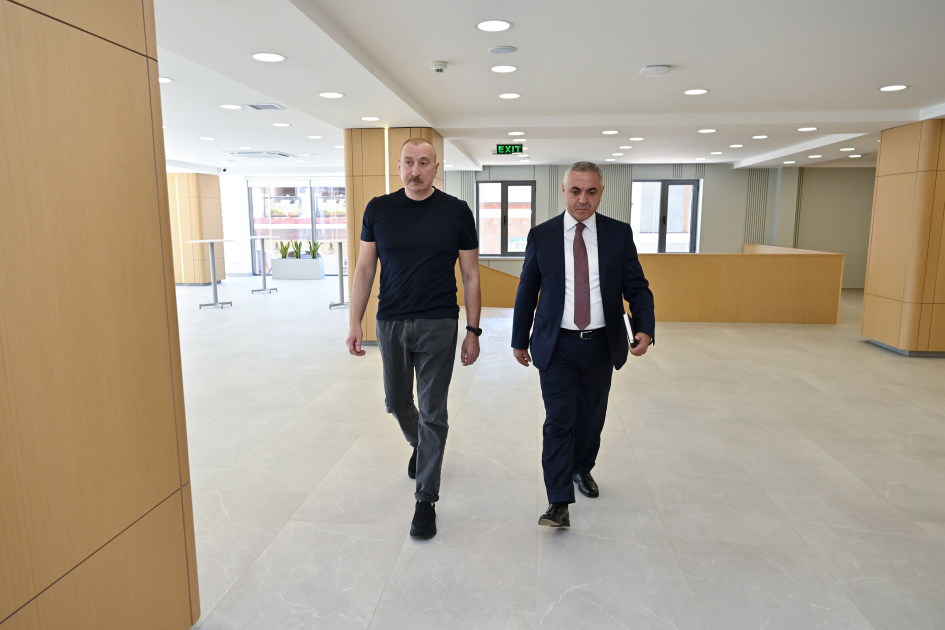 President Ilham Aliyev attends opening of Cultural Center following major overhaul in Khankendi (PHOTO)