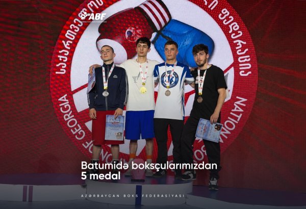 Azerbaijani boxers win five medals at tournament in Georgia