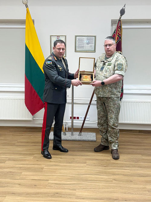Azerbaijani Defense Ministry's Military Police delegation visits Lithuania (PHOTO)