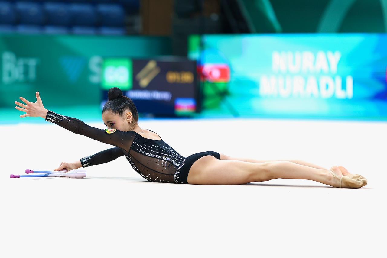Azerbaijani gymnasts participate in European Championships in Bulgaria (PHOTO)