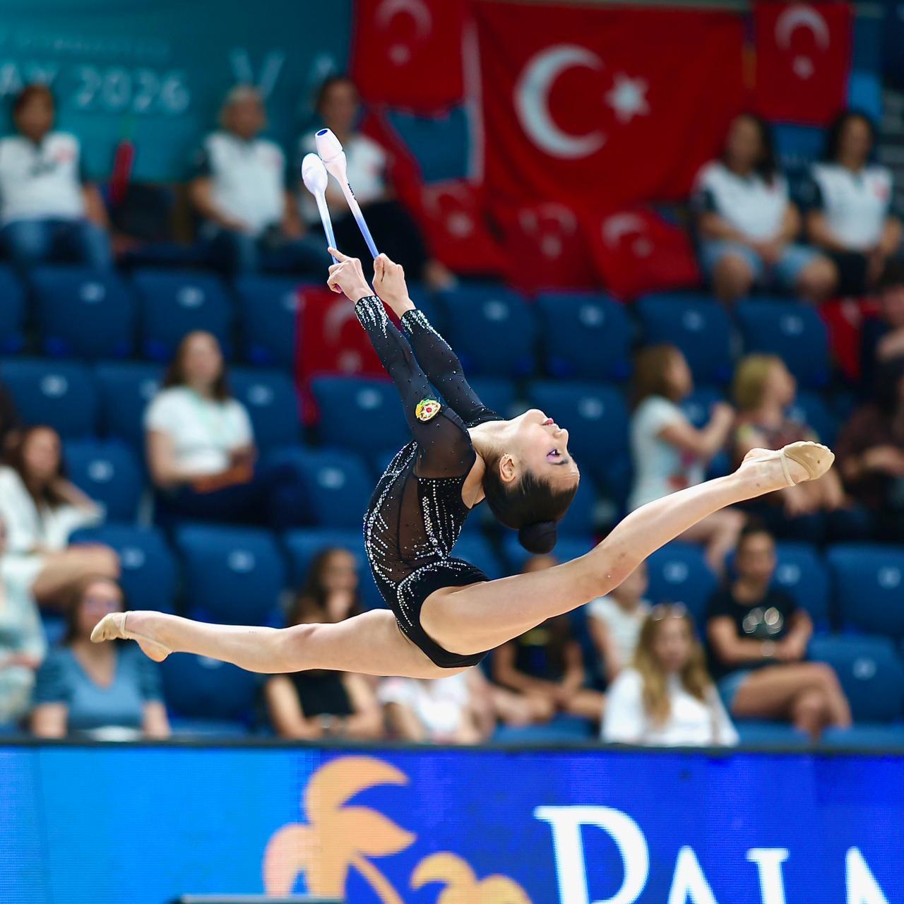 Azerbaijani gymnasts participate in European Championships in Bulgaria (PHOTO)