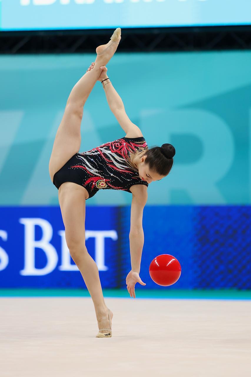 Azerbaijani gymnasts participate in European Championships in Bulgaria (PHOTO)