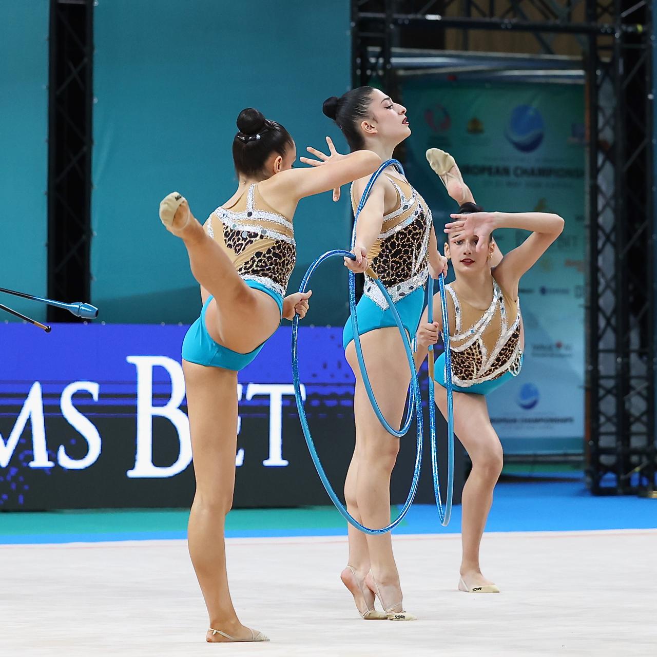 Azerbaijani gymnasts participate in European Championships in Bulgaria (PHOTO)