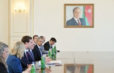 President Ilham Aliyev receives U.S. delegation led by Assistant Secretary of State for Economic, Energy, and Business Affairs (PHOTO)
