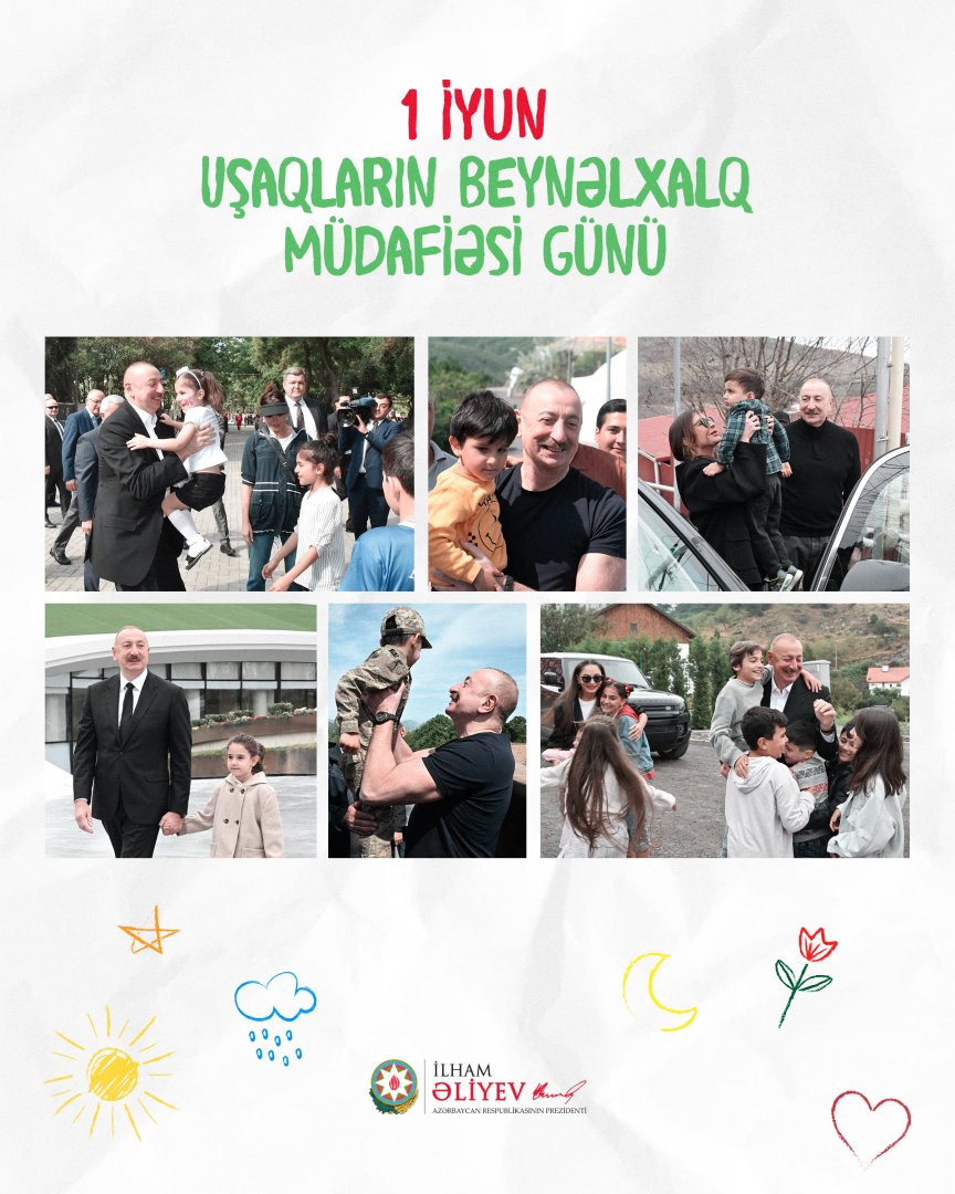 Publication on occasion of June 1 - International Children's Day posted on President Ilham Aliyev's social media pages (PHOTO)