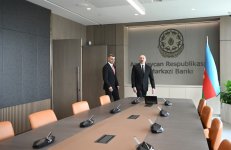 President Ilham Aliyev attends opening of new building of Central Bank (PHOTO/VIDEO)