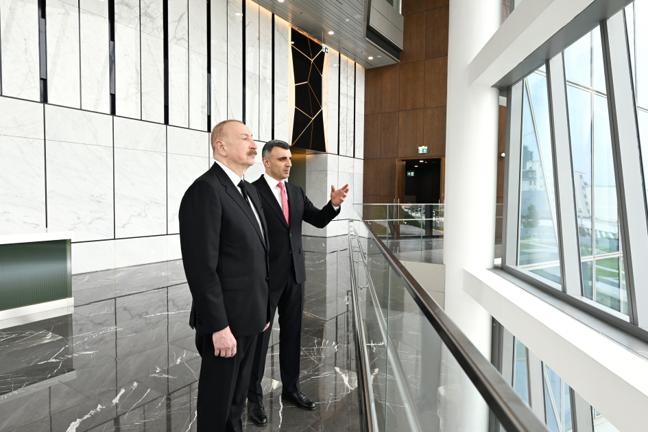 President Ilham Aliyev attends opening of new building of Central Bank (PHOTO/VIDEO)