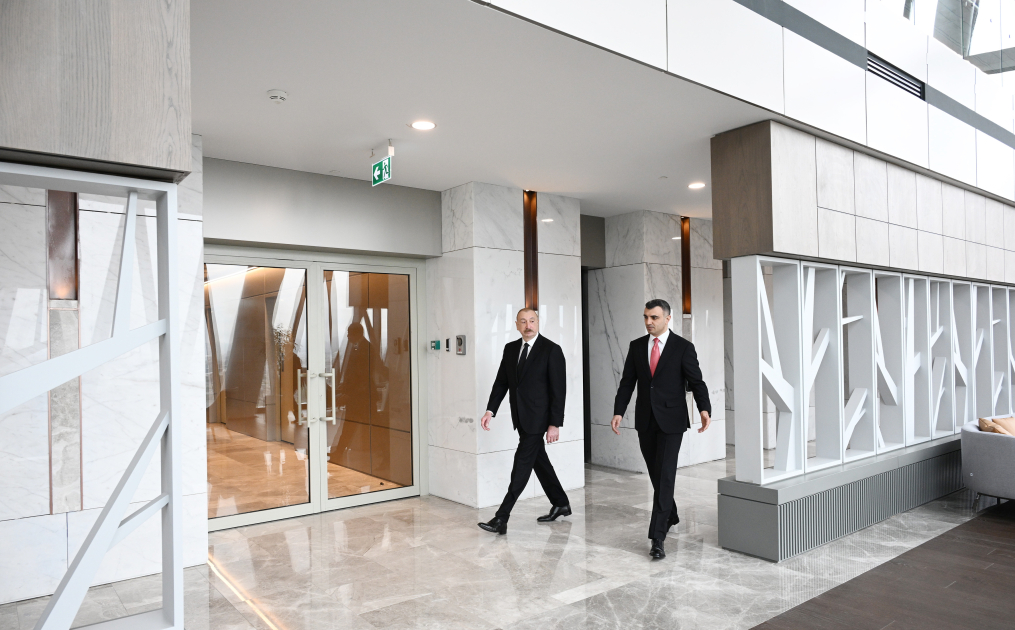 President Ilham Aliyev attends opening of new building of Central Bank (PHOTO/VIDEO)