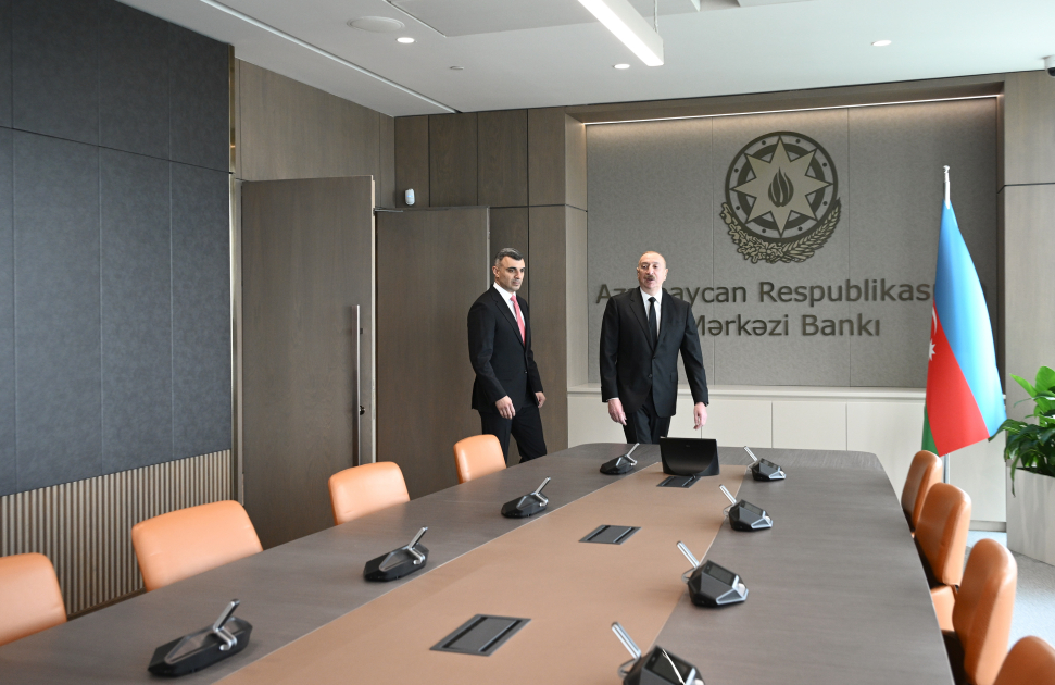 President Ilham Aliyev attends opening of new building of Central Bank (PHOTO/VIDEO)