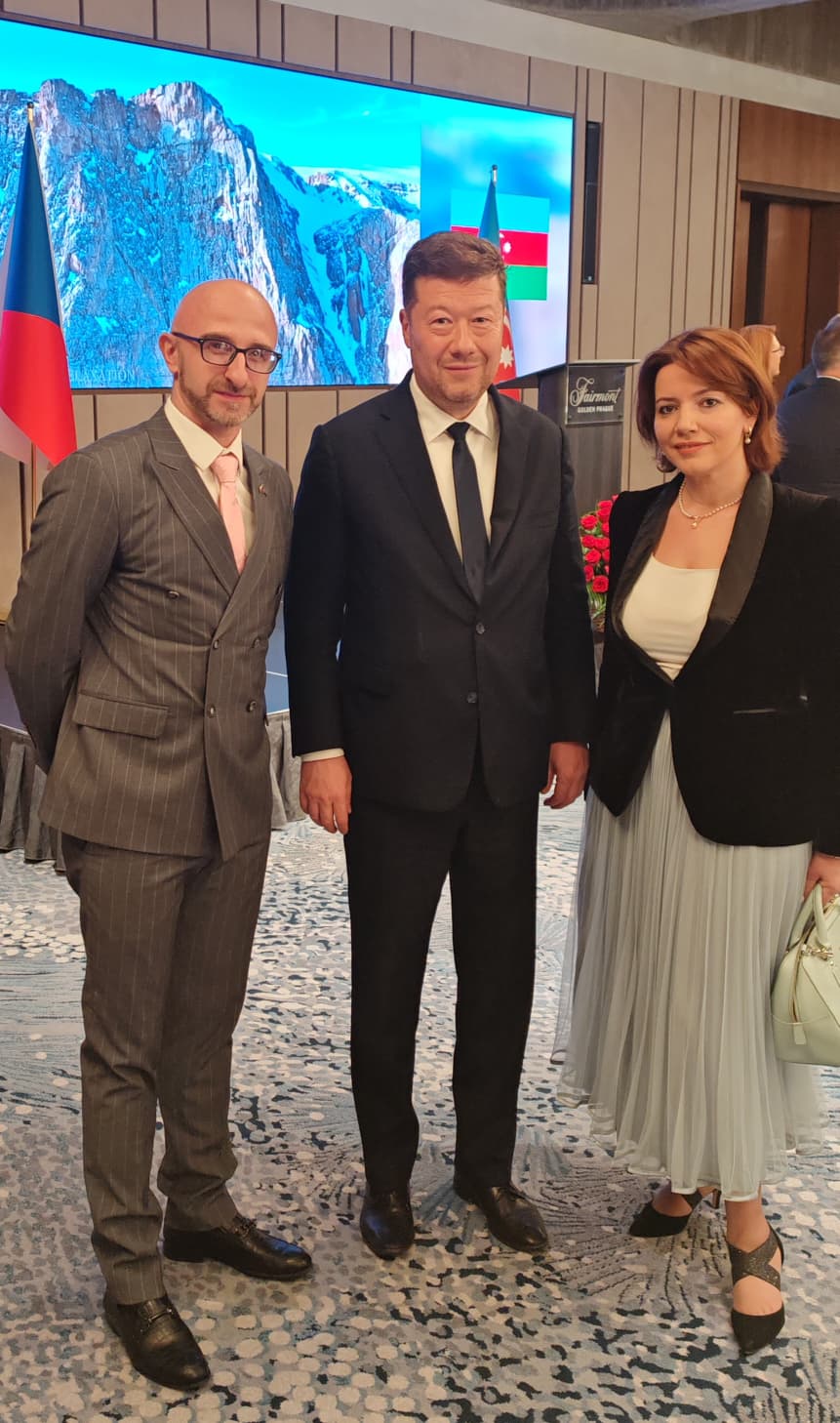FCHAIN representatives participate in Azerbaijan Independence Day reception in Prague and hold high-level meetings with Czech political leaders (PHOTO)
