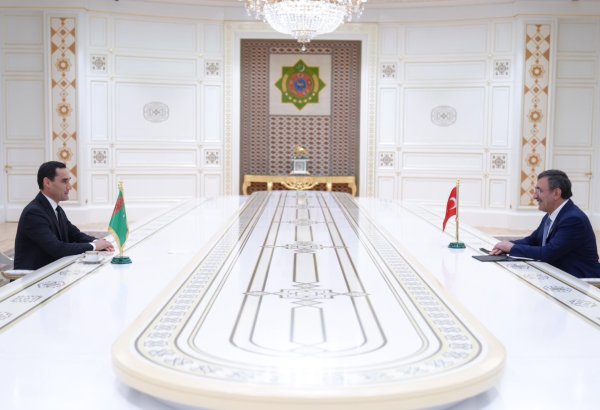 Turkmen president receives Turkish vice president
