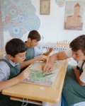 Leyla Aliyeva and Arzu Aliyeva visit Integrated Boarding School No. 11 (PHOTO)
