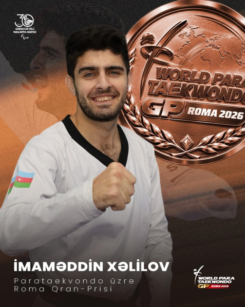 Azerbaijani para-taekwondo athletes win two medals at tournament in Rome (PHOTO)