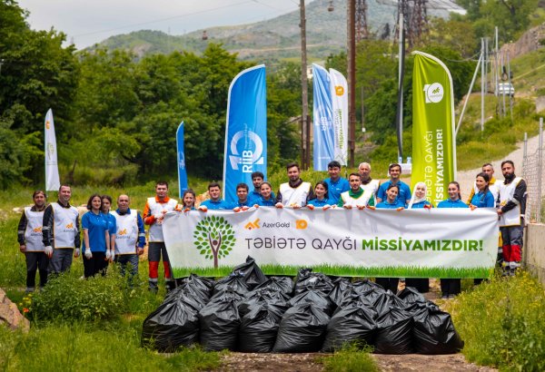 “AzerGold” CJSC and RIIB held an event dedicated to World Environment Day in Dashkesen (PHOTO)