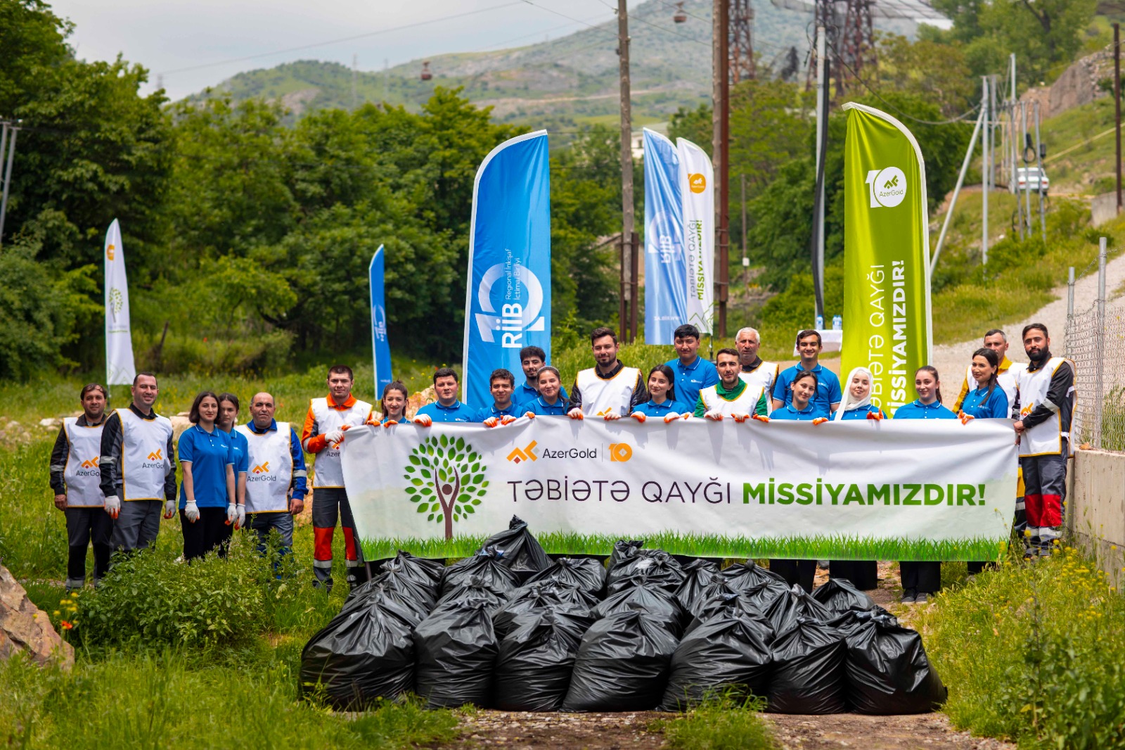 “AzerGold” CJSC and RIIB held an event dedicated to World Environment Day in Dashkesen (PHOTO)
