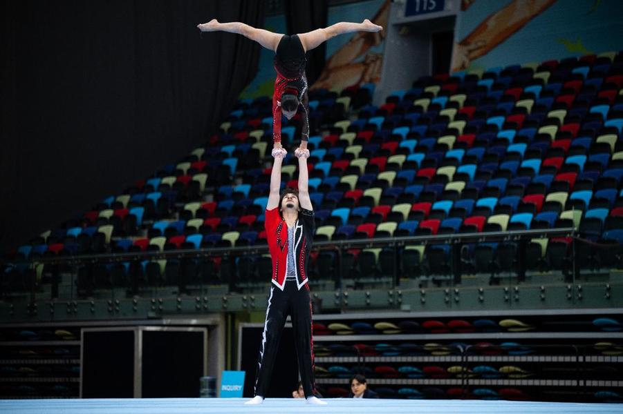Azerbaijani gymnasts reach final of the international tournament (PHOTO)
