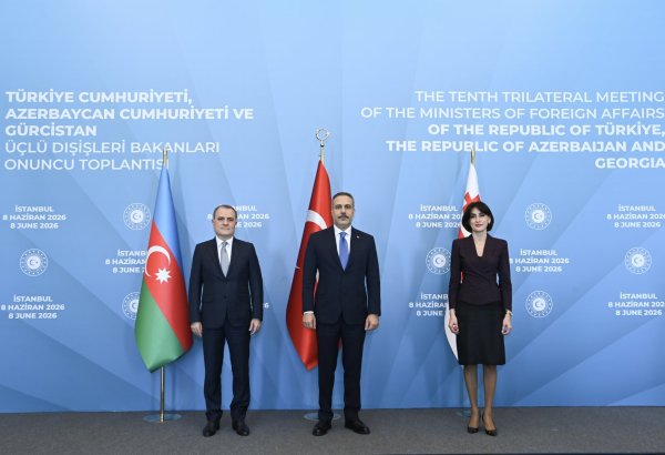 Azerbaijani FM joins 10th trilateral ministerial meeting with Georgia and Türkiye (PHOTO)