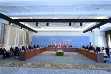Azerbaijani FM joins 10th trilateral ministerial meeting with Georgia and Türkiye (PHOTO)