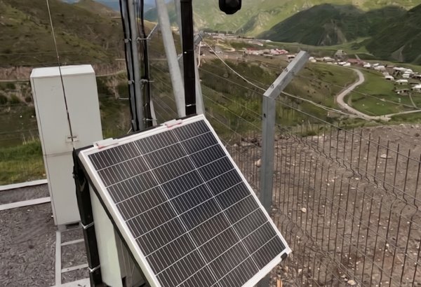 Azerbaijan launches autonomous radio monitoring station with solar panels in Kalbajar