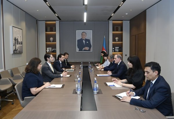 Azerbaijani foreign minister discusses cooperation prospects with head of DFC (PHOTO)