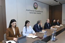 Azerbaijani foreign minister discusses cooperation prospects with head of DFC (PHOTO)