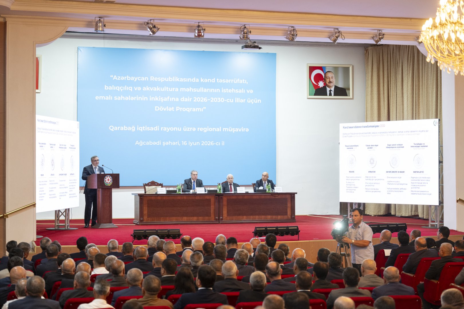 Azerbaijan's Aghjabadi hosts debates on new state program for agricultural dev't (PHOTO)