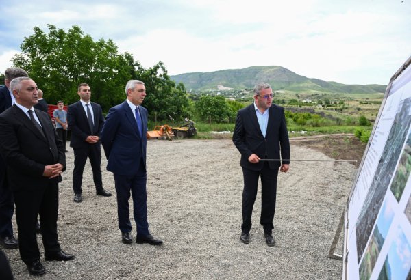 Participants of Coordination Headquarters meeting inspect intensive fruit orchards in Khojaly district (PHOTO)