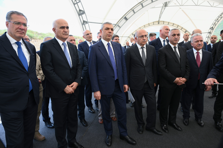 Participants of Coordination Headquarters meeting inspect ongoing work at “Demirli” Ore Processing Complex (PHOTO)