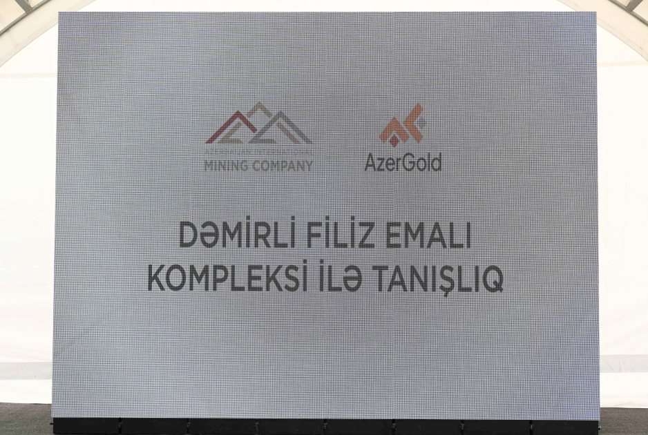 Participants of Coordination Headquarters meeting inspect ongoing work at “Demirli” Ore Processing Complex (PHOTO)