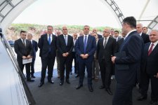 Participants of Coordination Headquarters meeting inspect ongoing work at “Demirli” Ore Processing Complex (PHOTO)
