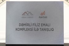 Participants of Coordination Headquarters meeting inspect ongoing work at “Demirli” Ore Processing Complex (PHOTO)