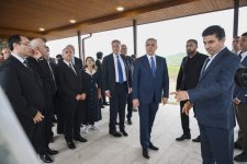 Participants of Coordination Headquarters meeting view intensive horticulture farms in Khojaly district (PHOTO)