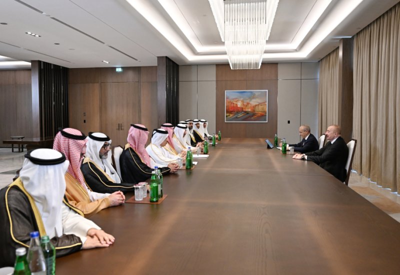 President Ilham Aliyev receives delegation of leaders of member organizations of Arab Coordination Group (PHOTO)