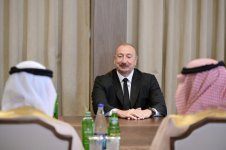President Ilham Aliyev receives delegation of heads of member institutions of Arab Coordination Group (PHOTO)