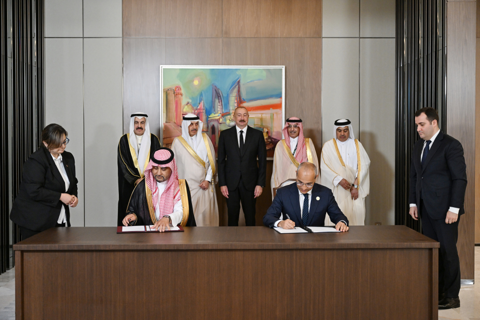 President Ilham Aliyev receives delegation of heads of member institutions of Arab Coordination Group (PHOTO)