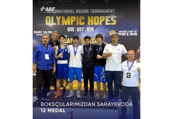 Azerbaijani boxers win 12 medals at the Olympic Hopes tournament (PHOTO)