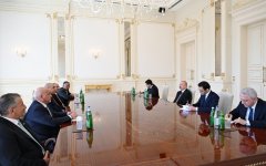President Ilham Aliyev receives delegation of House of Representatives of Hashemite Kingdom of Jordan (PHOTO)