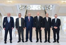 President Ilham Aliyev receives delegation of House of Representatives of Hashemite Kingdom of Jordan (PHOTO)