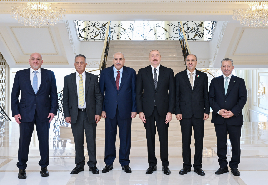 President Ilham Aliyev receives delegation of House of Representatives of Hashemite Kingdom of Jordan (PHOTO)